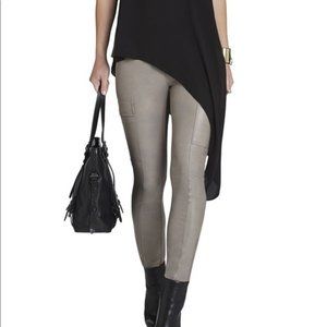 BCBGMA Wilcox Cinder Faux Leather Leggings Size M